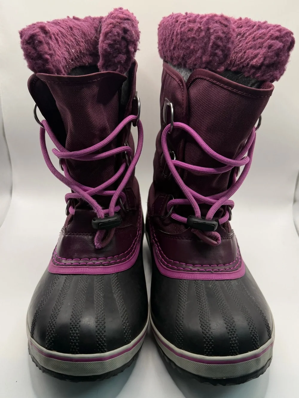 Sorel Kids Yoot Pac Waterproof Snow Boots Purple kids size 4
